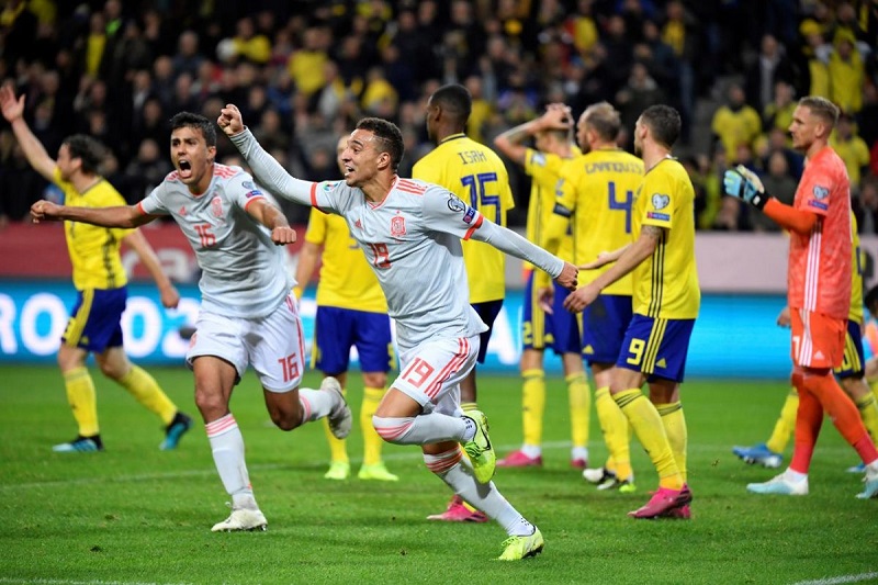 Diễn biến trận đấu bảng B vòng loại World Cup: Tây Ban Nha gặp Thụy Điển